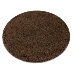 Carpet SOFFI circle shaggy 5cm brown