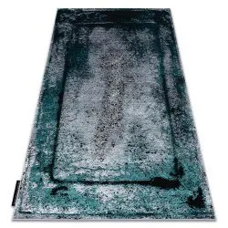 Modern DE LUXE carpet 624 Frame - structural grey / green