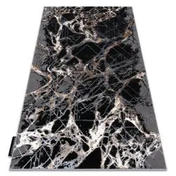 Modern DE LUXE carpet 622 Abstraction - structural grey / gold