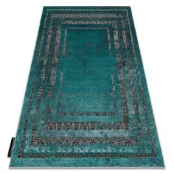 Modern DE LUXE carpet 1516 Frame vintage - structural green / anthracite