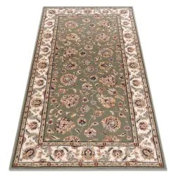 Carpet Wool NAIN Ornament, frame 7338/51088 green / beige