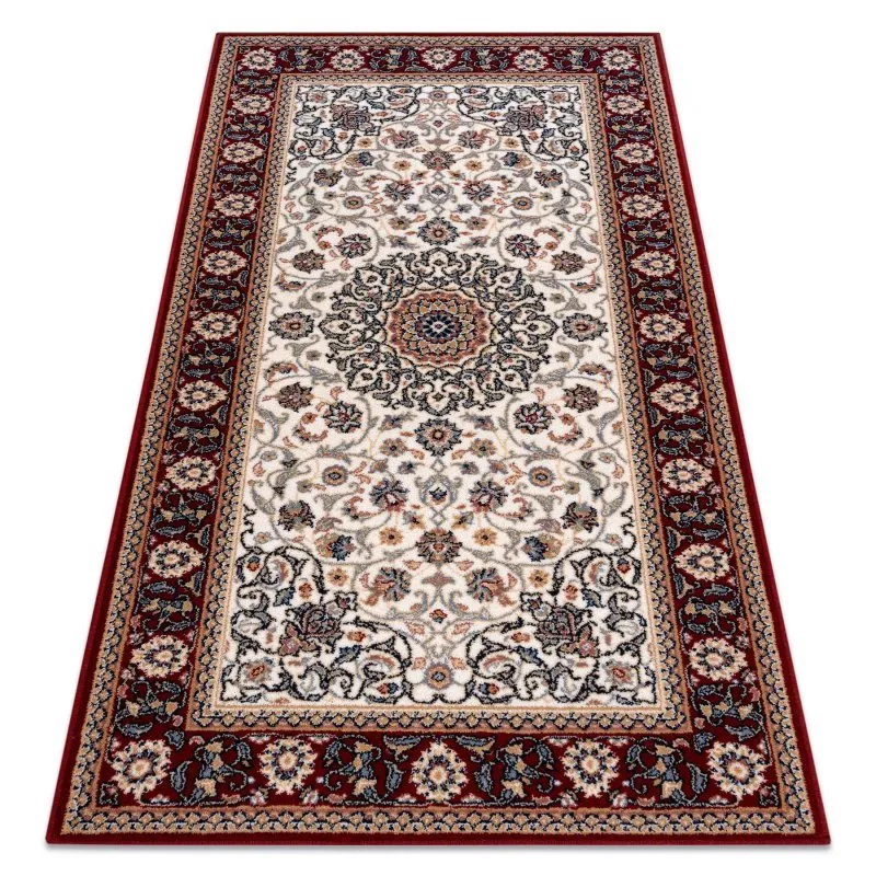 Dywan NAIN Ornament, ramka 6635/51036 beż / bordo