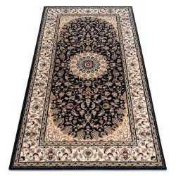 Carpet Wool NAIN Rosette, frame 7177/51011 beige / black