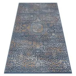 Carpet Wool NAIN Ornament 7708/51911 navy / orange