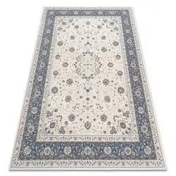 Carpet Wool NAIN Frame ornament 7179/51943 beige / navy