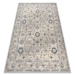 Carpet Wool NAIN Frame ornament 7586/51935 beige / navy