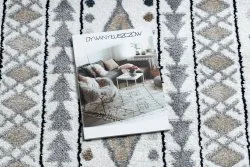 Dywan FUN Teepee dla dzieci, wzór indiański, ramka krem