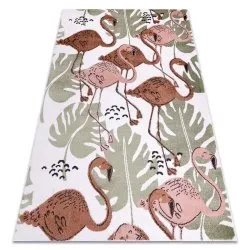 Carpet FUN Flami for children, flamingos cream