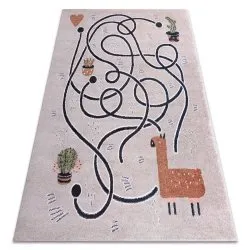 Carpet FUN Game for children, game, llama beige