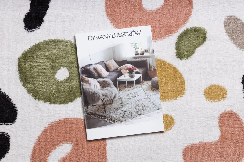 Dywan FUN Spots dla dzieci, plamki krem