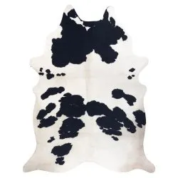 Carpet Artificial Cowhide, Cow G5069-1 white black Leather