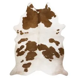 Carpet Artificial Cowhide, Cow G5069-2 white brown Leather