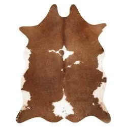 Carpet Artificial Cowhide, Cow G5070-2 brown white Leather