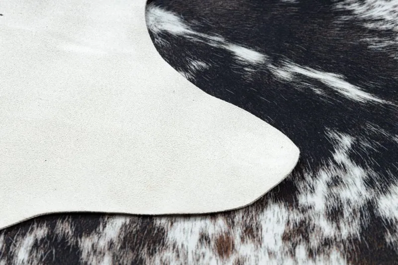 Carpet Artificial Cowhide, Cow G5074-1 white brown Leather