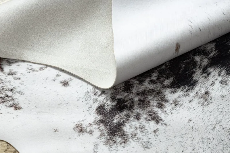Carpet Artificial Cowhide, Cow G5074-1 white brown Leather