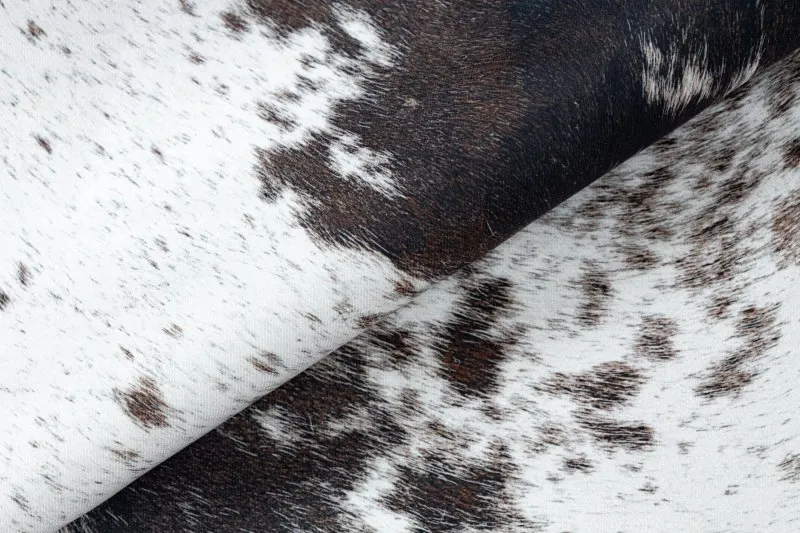Carpet Artificial Cowhide, Cow G5074-1 white brown Leather