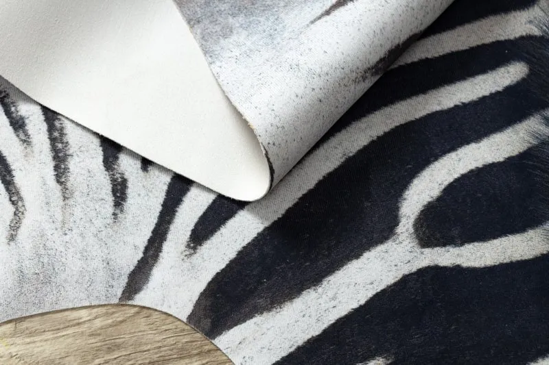 Dywan Sztuczna Skóra Bydlęca, Zebra G5128-1 Biało-czarna skórka