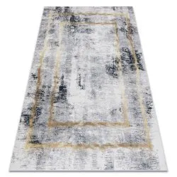 ANDRE 1065 washing carpet Frame vintage anti-slip - grey / gold