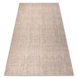 ANDRE 1577 washing carpet Chevron, herringbone anti-slip - beige
