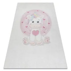 BAMBINO 1128 washing carpet Unicorn for children anti-slip - cream