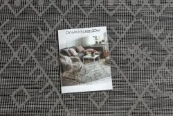 Dywan SZNURKOWY SIZAL płaskotkany PATIO 3077 Boho - czarny