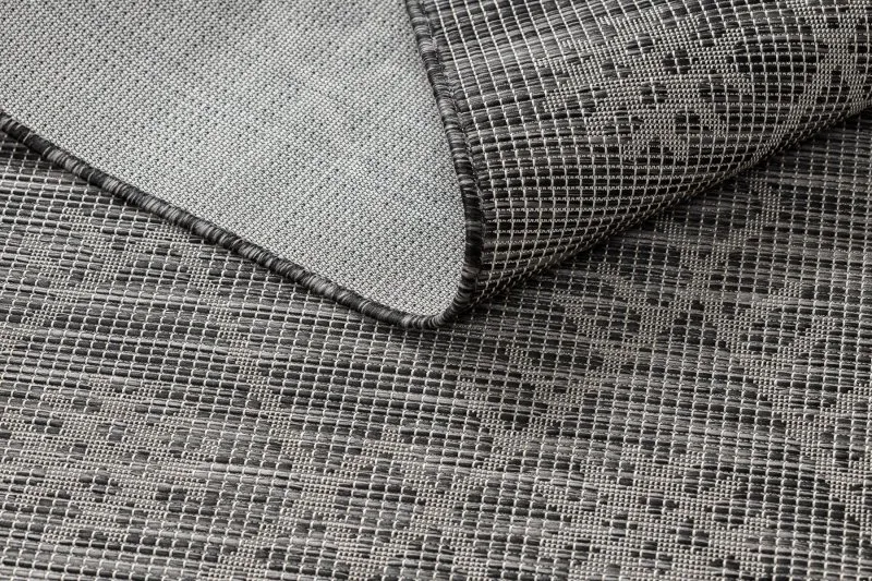Dywan SZNURKOWY SIZAL płaskotkany PATIO 3077 Boho - czarny