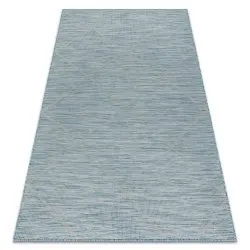 Carpet SISAL PATIO 3075 Diamonds Flat woven - aqua blue