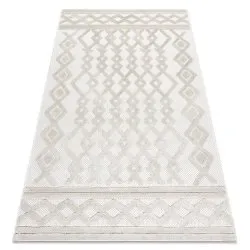 Carpet SANTO SISAL 58389 diamonds, geometric, zigzag beige