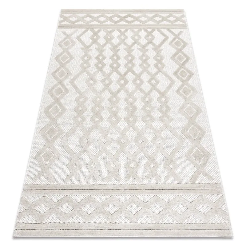 Dywan SANTO SZNURKOWY SIZAL 58389 romby, geometryczny, zygzak beż
