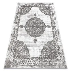Carpet LIRA E1468 Rosette, structural, modern, glamour - grey