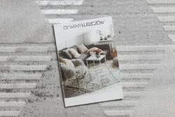 Dywan LIRA E1627 Trójkąty geometryczny, strukturalny, nowoczesny, glamour - szary
