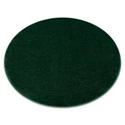 Carpet SOFTY circle plain, one colour forest green