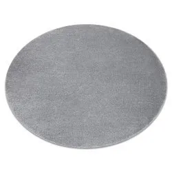 Carpet SOFTY circle plain, one colour grey