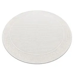 Carpet TIMO 5979 circle SISAL outdoor frame white 
