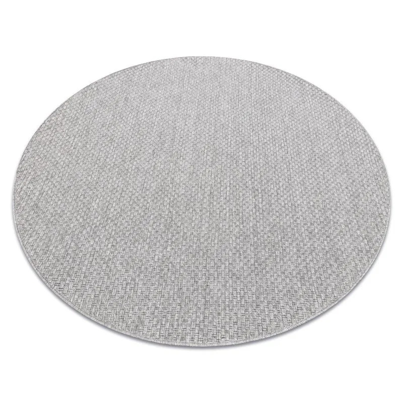 Dywan TIMO 6272 koło SZNURKOWY SIZAL outdoor jasny szary