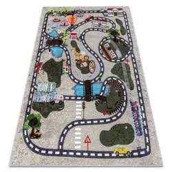 JUNIOR 51803.804 washing carpet City, streets for children anti-slip - beige
