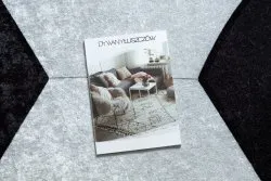 Dywan do prania JUNIOR 51553.802 koło Piłka nożna dla dzieci antypoślizgowy - czarny / biały