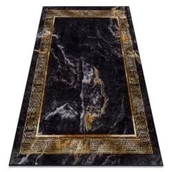 MIRO 51278.809 washing carpet Marble, greek anti-slip - black / gold