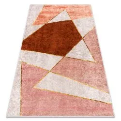 MIRO 52097.802 washing carpet Geometric anti-slip - pink
