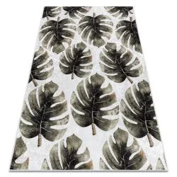 MIRO 52102.801 washing carpet Monstera leaves anti-slip - green