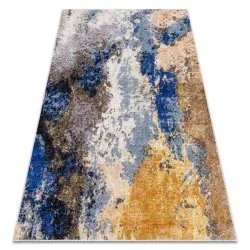MIRO 51774.802 washing carpet Abstraction anti-slip - blue / beige