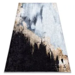 MIRO 51573.802 washing carpet Abstraction anti-slip - blue / gold