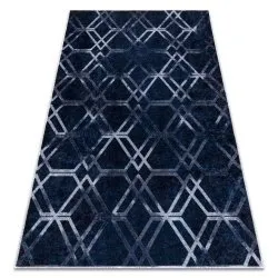 MIRO 51805.802 washing carpet Geometric, trellis anti-slip - blue