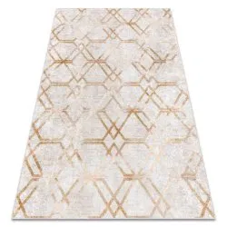 MIRO 51805.804 washing carpet Geometric, trellis anti-slip - gold