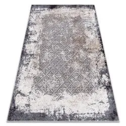 MIRO 51864.804 washing carpet Vintage, trellis anti-slip - grey