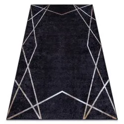 MIRO 51233.811 washing carpet Geometric anti-slip - black