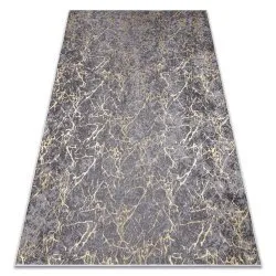 MIRO 11111.2103 washing carpet Marble, glamour anti-slip - dark grey / gold