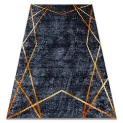 MIRO 51233.810 washing carpet Geometric anti-slip - dark grey