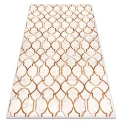 Carpet Wool ANGEL 7905 / 52822 Ornament, art deco beige / gold 
