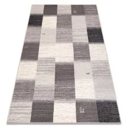 Carpet Wool ANGEL 7961 / 52022 Geometric, squares beige / grey
